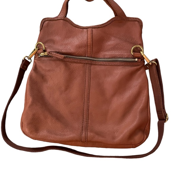 Fossil Leather Tote - Picture 2 of 5